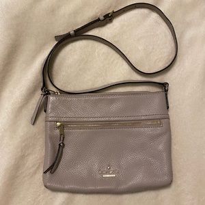 Kate Spade New York Pale Pink Pebbled Leather Crossbody Purse